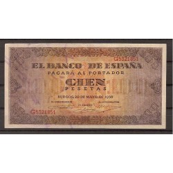 Estado Español (1936 - 1975) - 100 ptas - 485 - ebc - 20/5/1938 - ref.G5321851