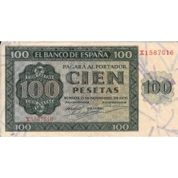 Billetes - EspaÃ±a - Estado EspaÃ±ol (1936 - 1975) - 100 ptas - 484 - bc+ - 1936 - Num.ref: X1587016