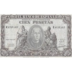 Billetes - EspaÃ±a - Estado EspaÃ±ol (1936 - 1975) - 100 ptas - 486 - mbc+ - 1940 - Num.ref: E9520906