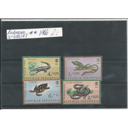 F - Fauna - 494/97 - Indonesia - ** - Año 1966