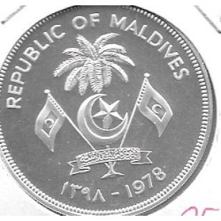 Monedas - Asia - Islas Maldivas - 58 - 25 rufiya - plata