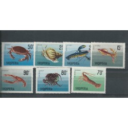 P - Peces - 1118/24 - Albania - ** - Año 1968