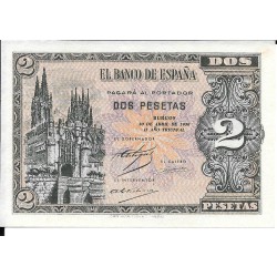 Billetes - EspaÃ±a - Estado EspaÃ±ol (1936 - 1975) - 2 ptas - 449 - sc - 1938 - Num.ref: A2893057