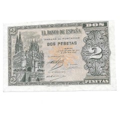 Billetes - EspaÃ±a - Estado EspaÃ±ol (1936 - 1975) - 2 ptas - 448 - ebc+ - 1937 - Num.ref: A4814611