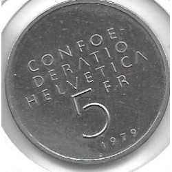 Monedas - Europa - Suiza - 58 - Año 1979 - 5 Francos