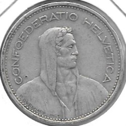 Monedas - Europa - Suiza - 40 - Año 1933 - 5 Francos