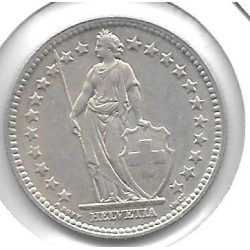 Monedas - Europa - Suiza - 21 - 1944 - 2 francos - plata