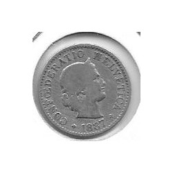 Monedas - Europa - Suiza - 26 - 1887 - 5 rapper