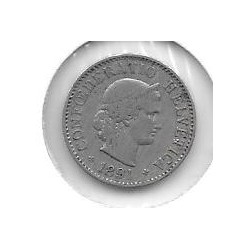 Monedas - Europa - Suiza - 26 - 1891 - 5 rapper