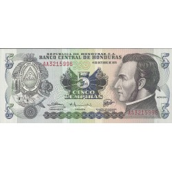 Billetes - America - Honduras - 63 - S/C - Año 1978 - 5 Lempiras