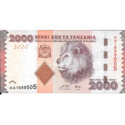 Billetes - Africa - Tanzania -  - sc - 2000 - 2000 shillings - Num.ref: AA1699505