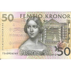 Billetes - Europa - Suecia - 62 - sc - 1996 - 50 corona - num.ref:7540926269