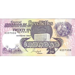 Billetes - Africa - Seychelles - 33 - mbc+ - 1989 - 25 rupias - Num.ref: A257959