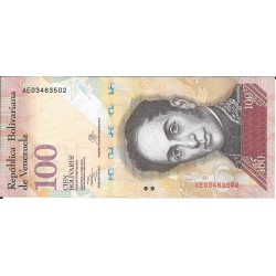 Billetes - America - Venezuela - 93 - S/C - Año 2013 - 100 Bolivares - num ref: AE03463502