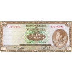 Billetes - America - Venezuela - 48F - ebc+ - 1969 - 100 bolivares - Num.ref: V2574294