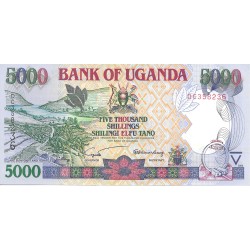 Billetes - Africa - Uganda - 40 - S/C - Año 2002 - 5000 Shilling - num ref: DC358236