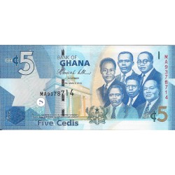 Billetes - Africa - Ghana - 38 - sc - 5 cedis - 2010 - Num.ref: MA93788714