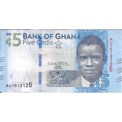 Billetes - Africa - Ghana - 44 - sc - 2017 - 5 cedis - Num.ref: AU7513125