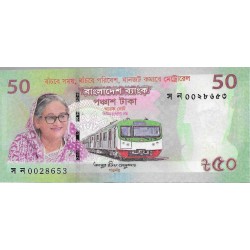 Billetes - Asia - Bangladesh - w72 - SC - 2022 - 50 taka - Num.ref: 0028653