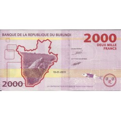 Billetes - Africa - Burundi - S/C - Año 2015 - 2000 Francos