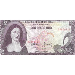 Billetes - America - Colombia - 413b - sc - 1977 - 2 pesos - Num.ref: 07059727