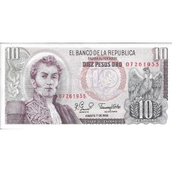 Billetes - America - Colombia - 407H - sc - 1980 - 10 pesos - Num.ref: 07261935