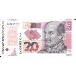 Billetes - Europa - Croacia - 44 - sc - 2014 - 20 kuna - num.ref: 4825310V