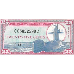 Billetes - America - Estados Unidos -  - sc - 1970 - 25 cent - Billete Militar - Guerra de Vietnam - num.ref: C05822599C