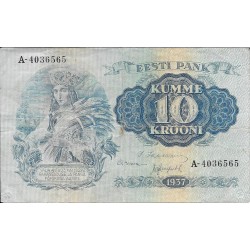 Billetes - Europa - Estonia - 67 - MBC- - 1937 - 10 coronas - Num.ref:A4036565