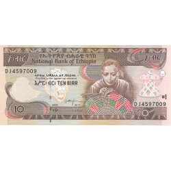 Billetes - Africa - Etiopia -  - S/C - Año 2017 - 10 Birr - num ref: DJ4597008