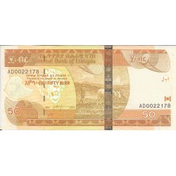 Billetes - Africa - Etiopia - 51 - MBC - 2004 - 50 Byrr - num ref:AD0022178