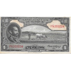 Billetes - Africa - Etiopia - 12 - MBC - 1945 - Dollar - num ref:FN203224