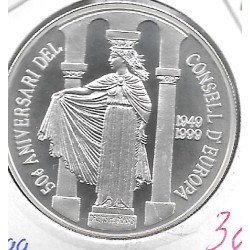 Monedas - Europa - Andorra - 154 - 1999 - 10 dinar - plata