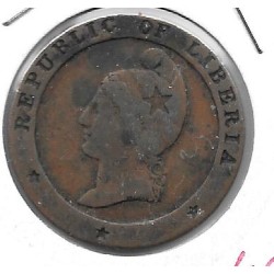 Monedas - Africa - Liberia - 1 - 1847 - ct