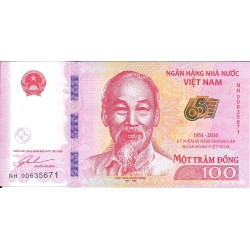 Billetes - Asia - Vietnam -  - sc - 2016 - 100 dong - Num.ref: NH00635671