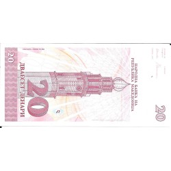 Billetes - Europa - Macedonia - 10 - sc - 1993 - 20 dinar - Num.ref: 262193