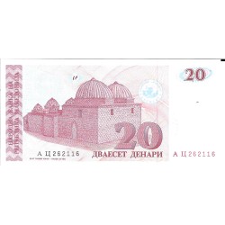 Billetes - Europa - Macedonia - 10 - sc - 1993 - 20 dinara - Num.ref: 262116