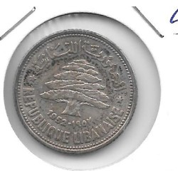 Monedas - Asia - Libano - 17 - 1952 - 50 piastras - plata