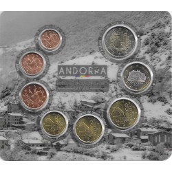 Monedas - Euros - Estuches Oficiales - Andorra -  - FDC - 2020 - Coleccion 8 monedas