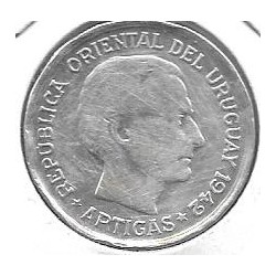 Monedas - America - Uruguay - 30 - 1942 - peso - plata