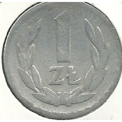 Monedas - Europa - Polonia - 45a - Año 1949 - 1 Zloty