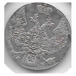 Monedas - Europa - Polonia - 113a - 1840 - 10 groszy - plata