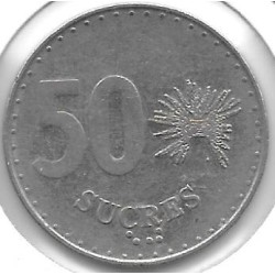 Monedas - America - Ecuador - 93 - 1988 - 50 Sucres