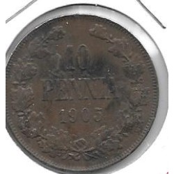 Monedas - Europa - Finlandia - 14 - 1905 - 10 pennia