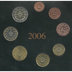 Monedas - Euros - Estuches oficiales - Portugal - Año 2006