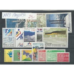 Andorra - Correo Francés - Años completos - Año 1993