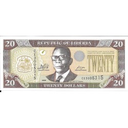 Billetes - Africa - Liberia - 28e - SC - 2009 - 20 dolares - Num.ref: CE3005315