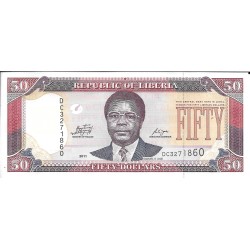 Billetes - Africa - Liberia - 29e - SC - 2011 - 50 dolares - Num.ref: DC3271860