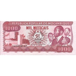 Billetes - Africa - Mozambique - 132 - sc - 1989 - 1000 meticais - num.ref: CA0008147