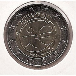 2€ - Eslovaquia - sc - 2009 - Décimo aniversario del euro